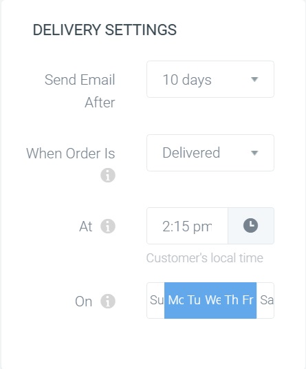 Get Amazon Feedback Based on Delivery Date