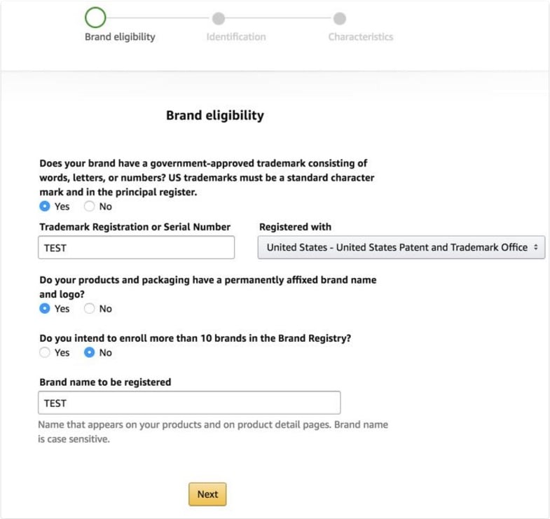 Amazon Brand Registry