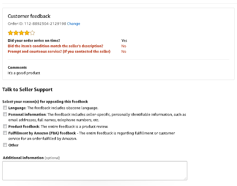 amazon feedback removal