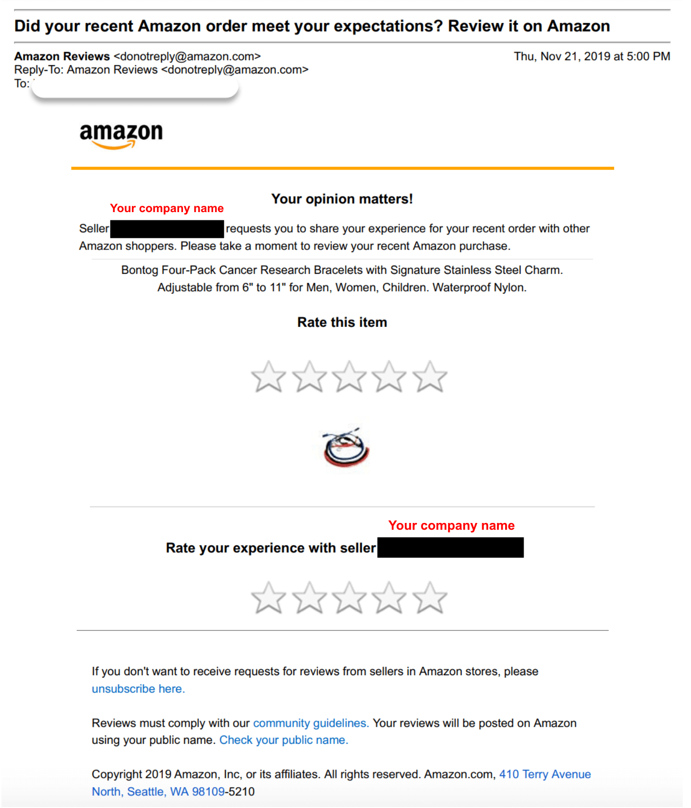 Amazon Request Review Button: How It Works | SageMailer