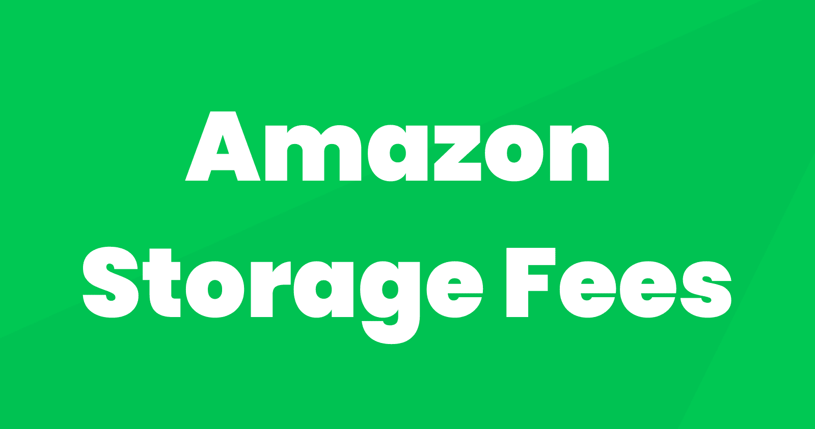 amazon storage fees