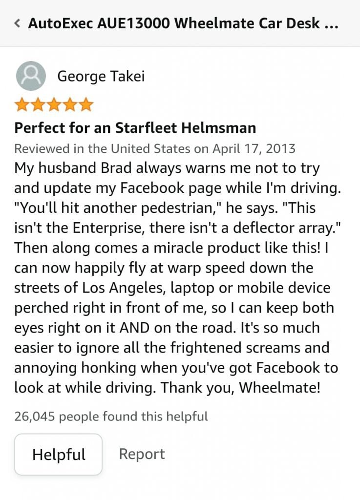 Funny Customer Reviews