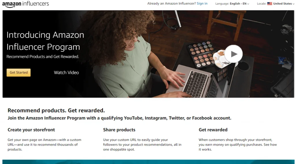 Amazon Influencer Program