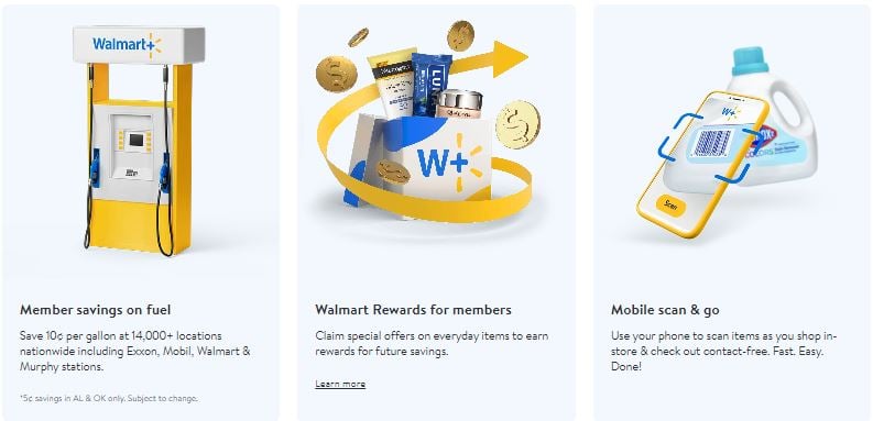 Walmart Plus benefits